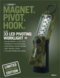 Cliplight Camoflauge 33 LED Pivoting Worklight Sales Sheet (PN 24-460)
