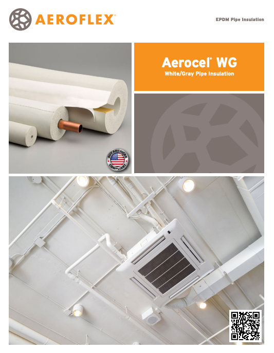 Aerocel WG: White/Gray Pipe Insulation
