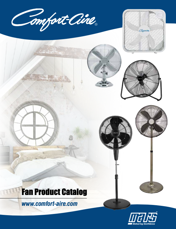 Comfort-Aire Fan Product Catalog