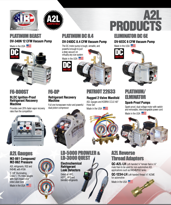 JB Industries A2L & Hydrocarbon Products