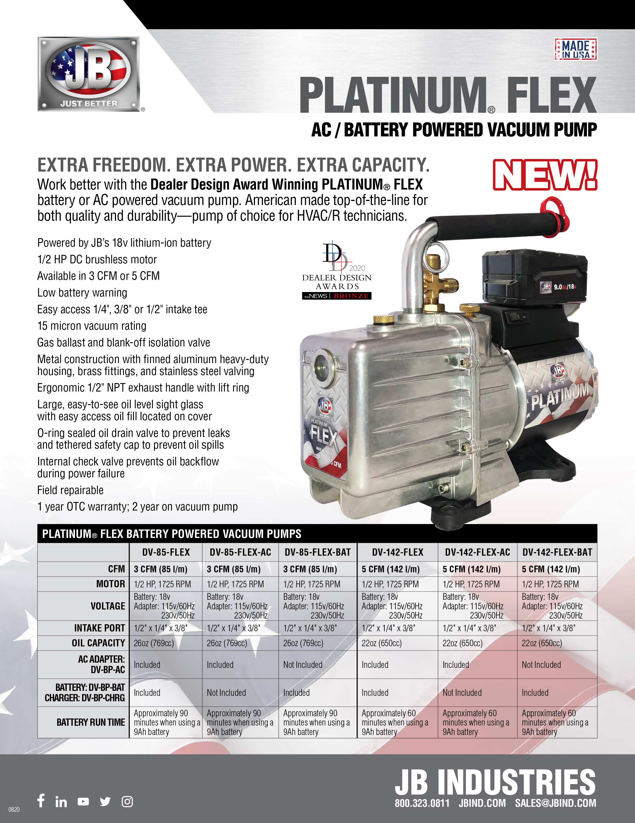 JB Industries Platinum Flex Pump