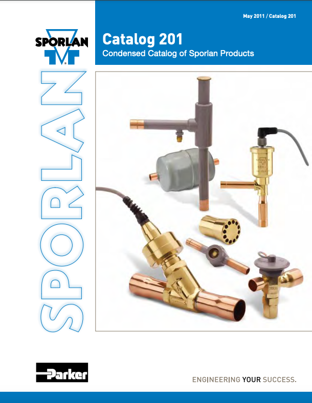 Sporlan Catalog 201 - Condensed Catalog of Products