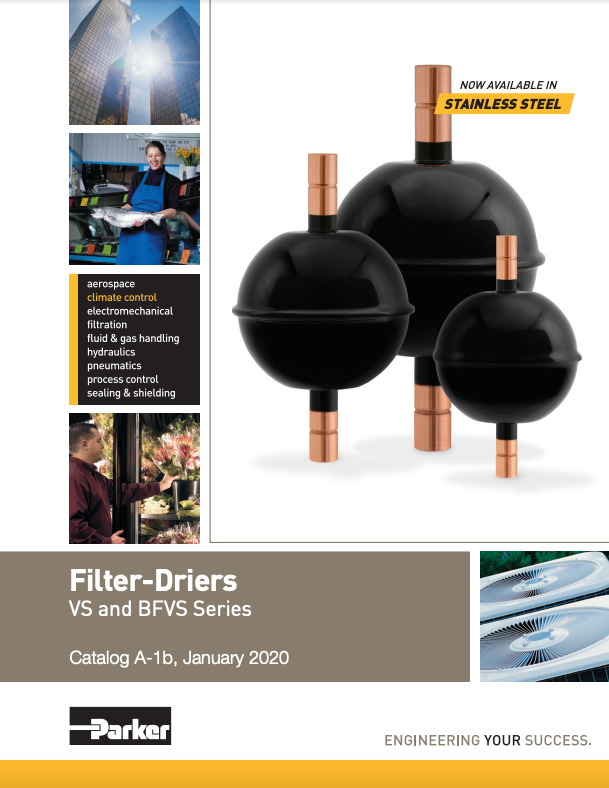 Sporlan Catalog A-1b - Filter Driers VS and BFVS Series