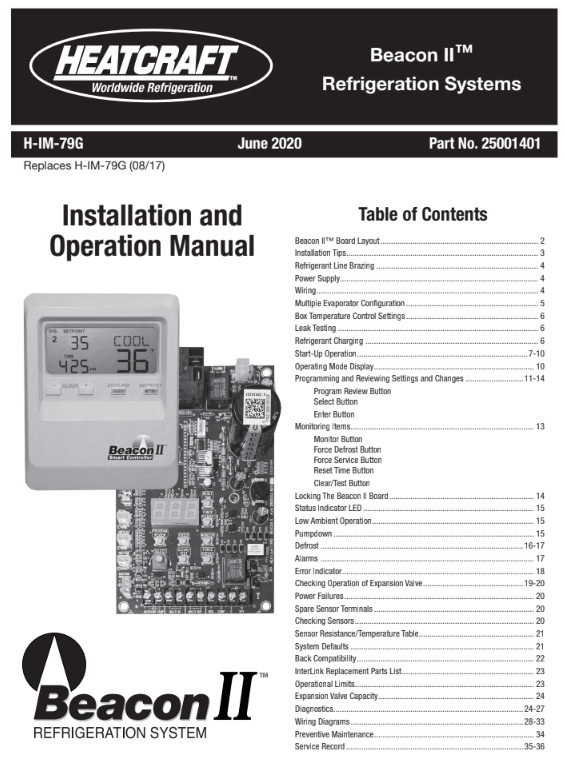 Technical - Beacon II I & O Manual