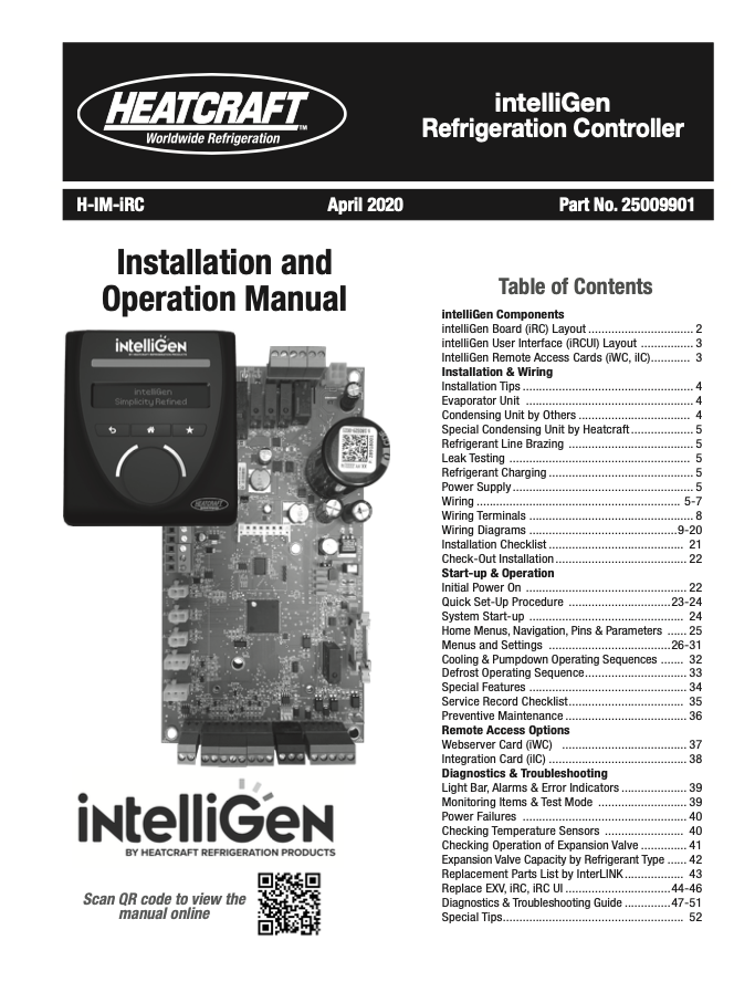 intelliGen I & O Manual