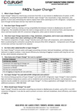 Cliplight Super Change FAQ Sheet