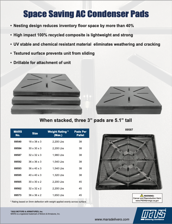 MARS Stackable Condenser Pads