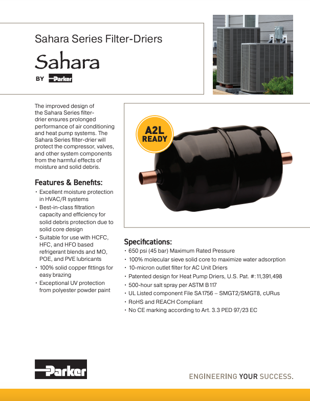 Sporlan Sahara Series Filter-Driers