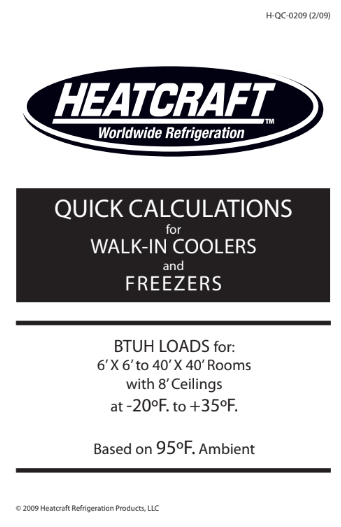 Technical - Quick Calculations Walk-ins